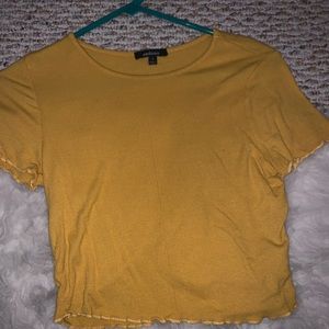 Yellow crop top